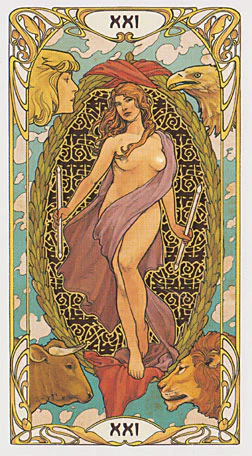 Golden Art Nouveau Tarot - Image 3