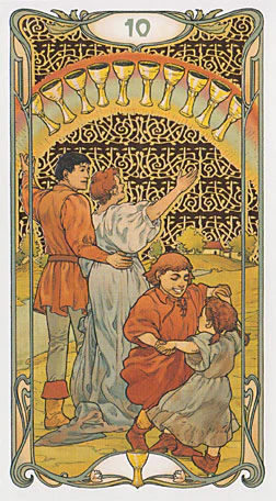 Golden Art Nouveau Tarot - Image 4
